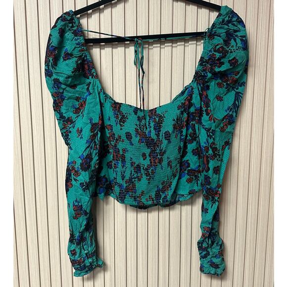 Free People Hilary Printed Top Women’s Size L - Picture 1 of 12